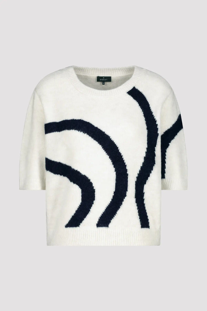 Sweater with abstract pattern