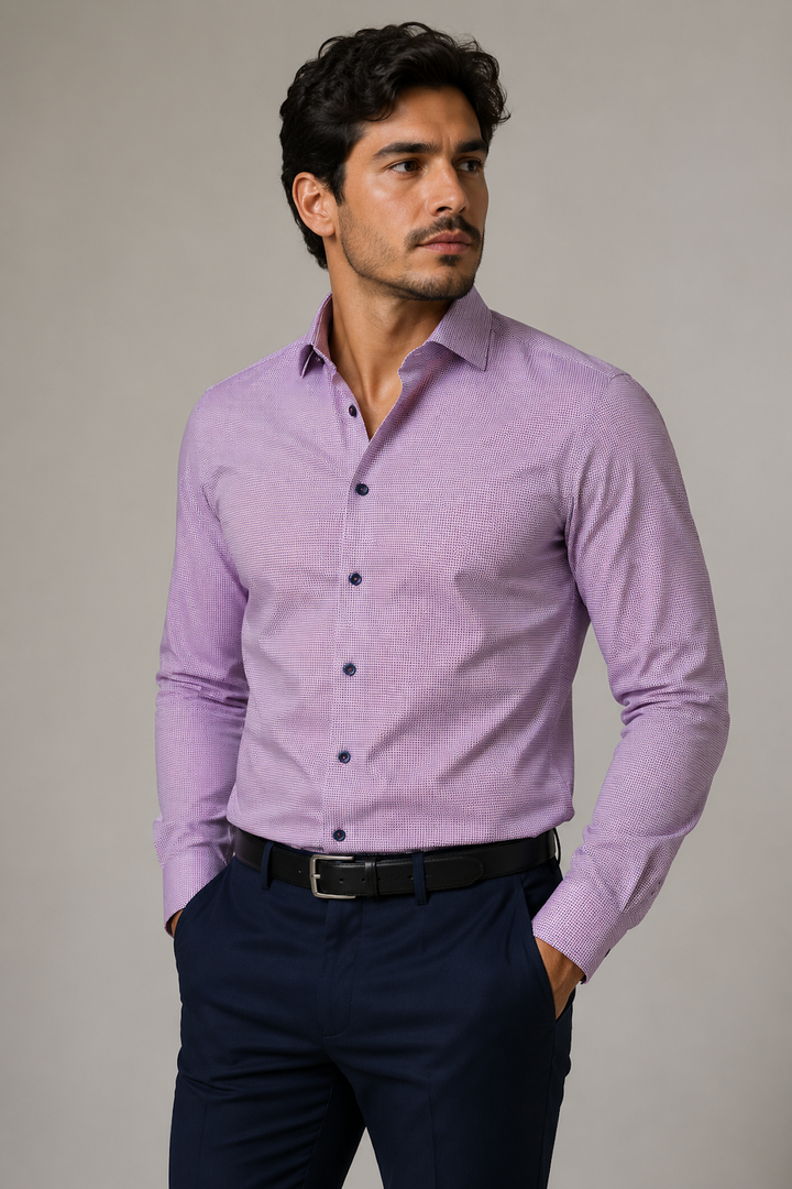 Chemise habillée micro motif