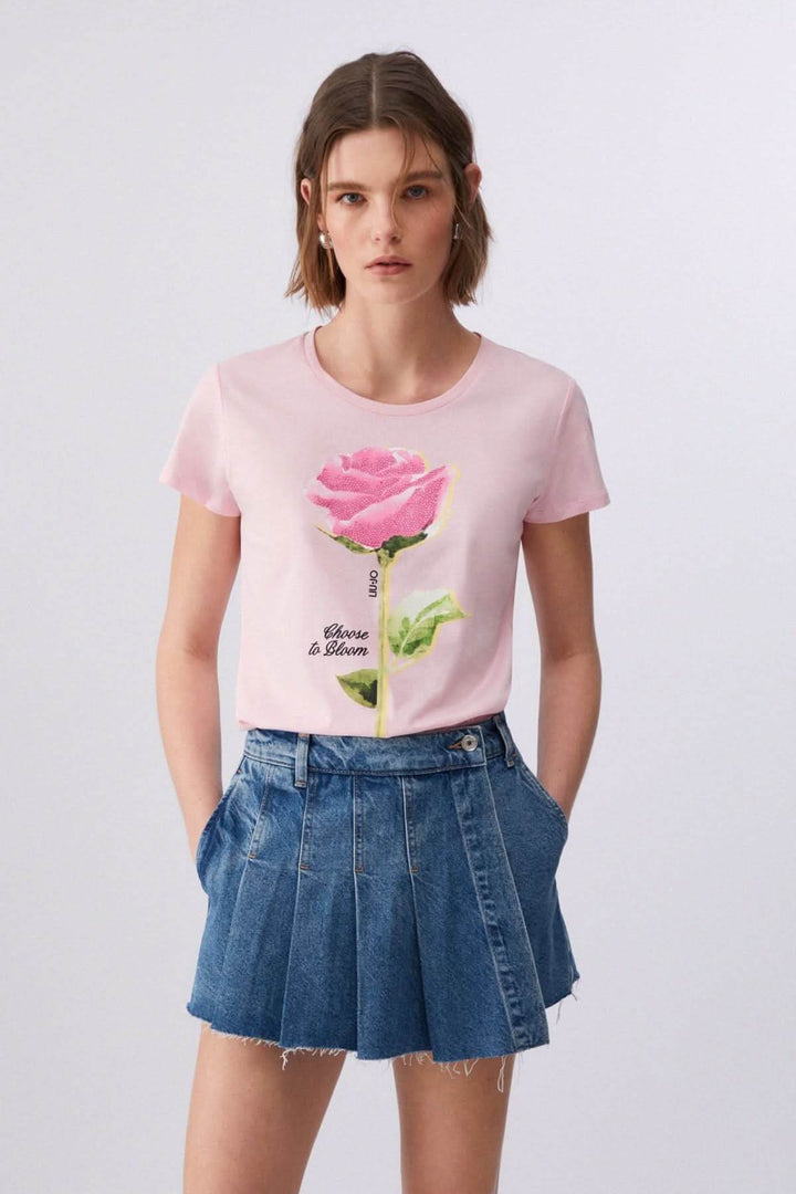 T-shirt à manches courtes avec imprimé graphique