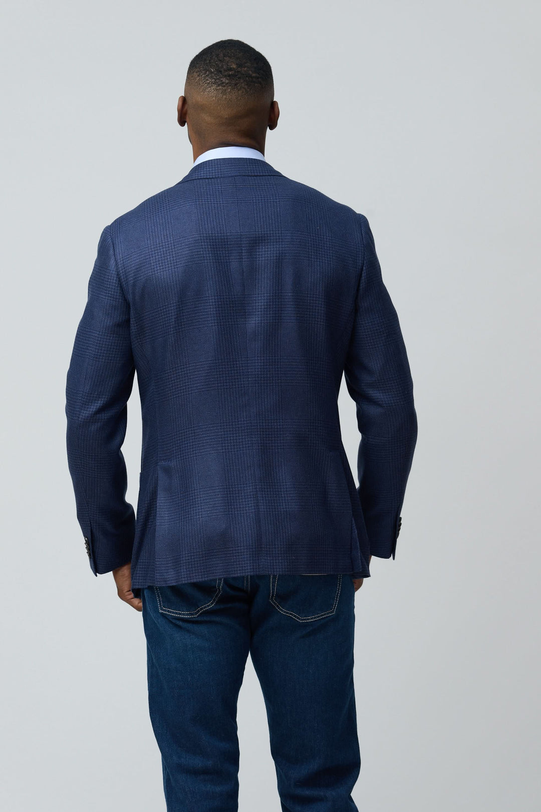 Veston structuré à motif subtil