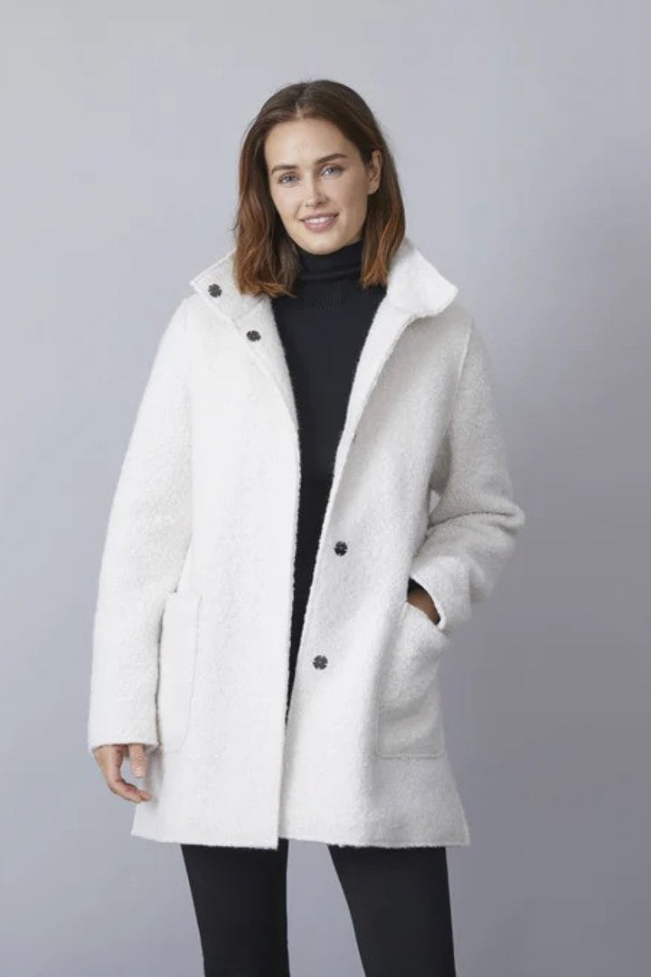 Curly wool coat