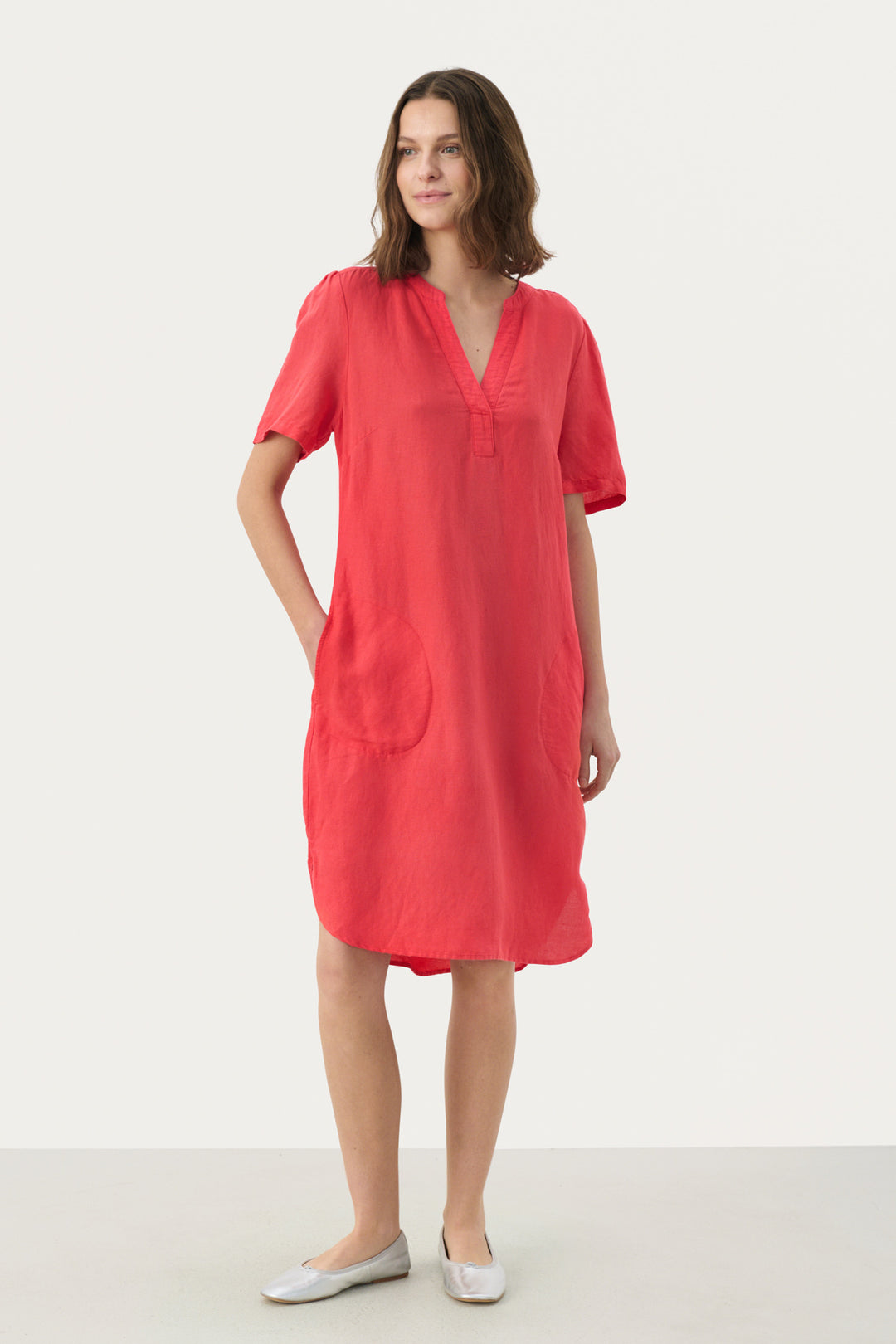 Aminase linen dress