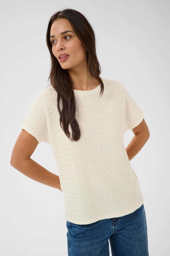 T-shirt Felecity texturé à manches courtes