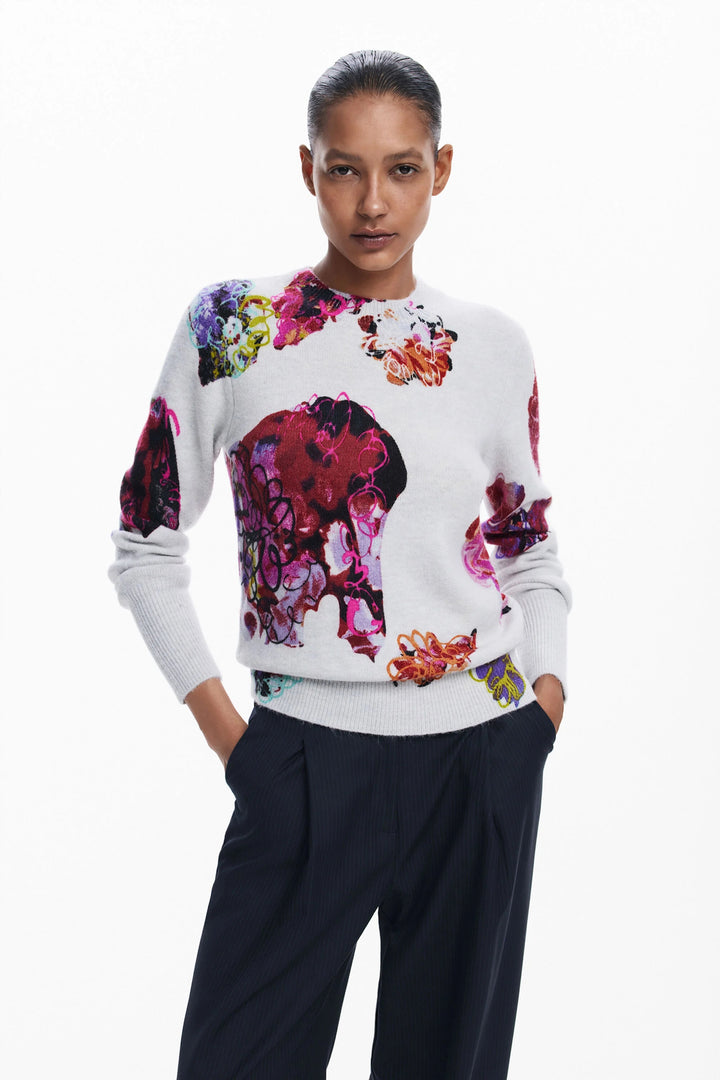 Floral sweater