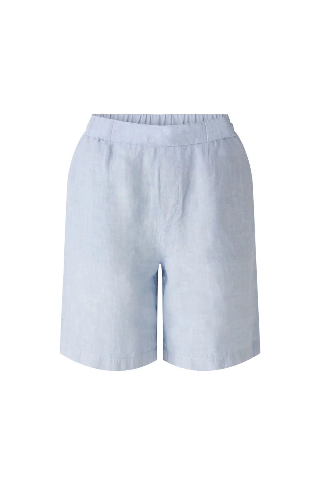 Elastic waist Bermuda shorts
