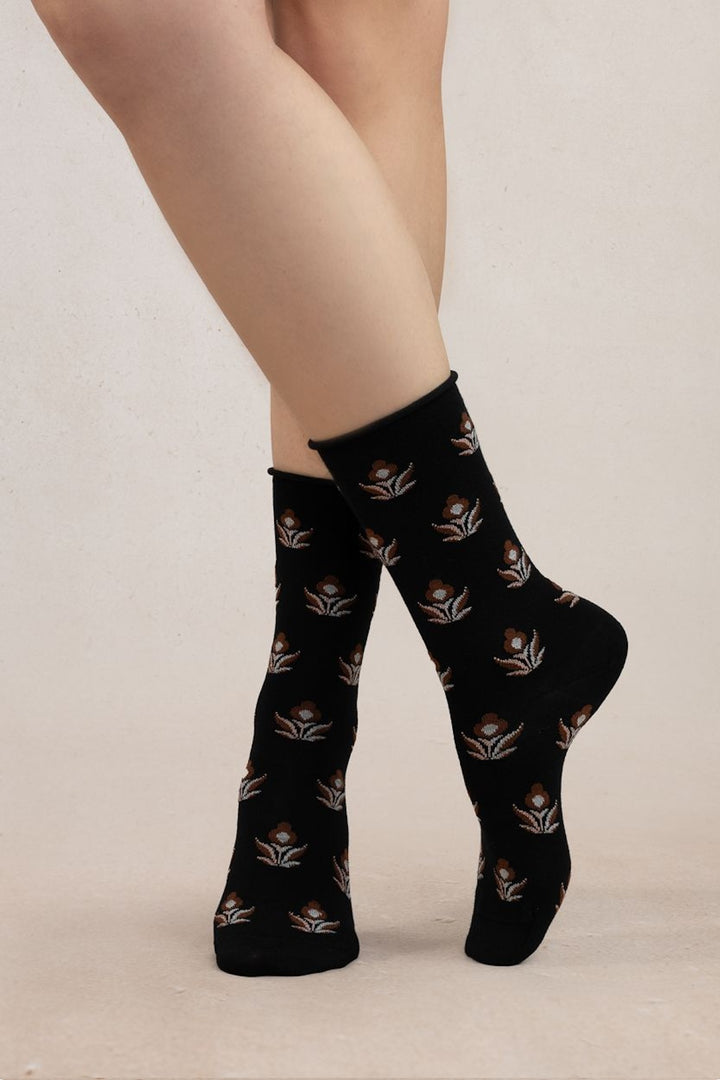 Chaussettes à fleurs