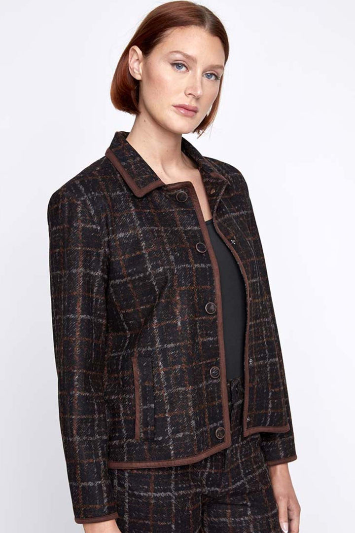 Plaid pattern jacket