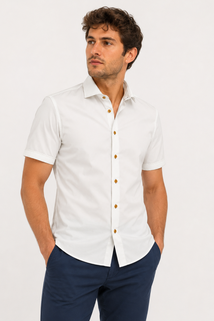Stretch short-sleeve shirt
