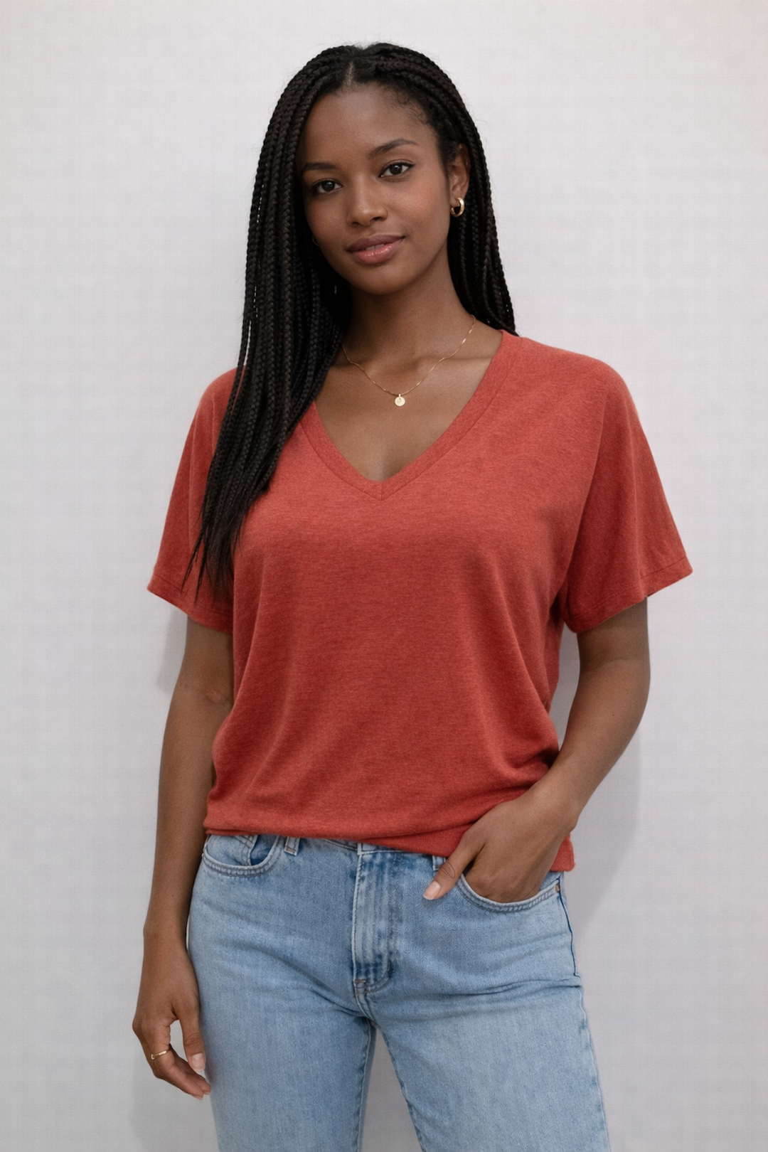 Sophia V-neck Short-Sleeve T-Shirt: A Must-Have