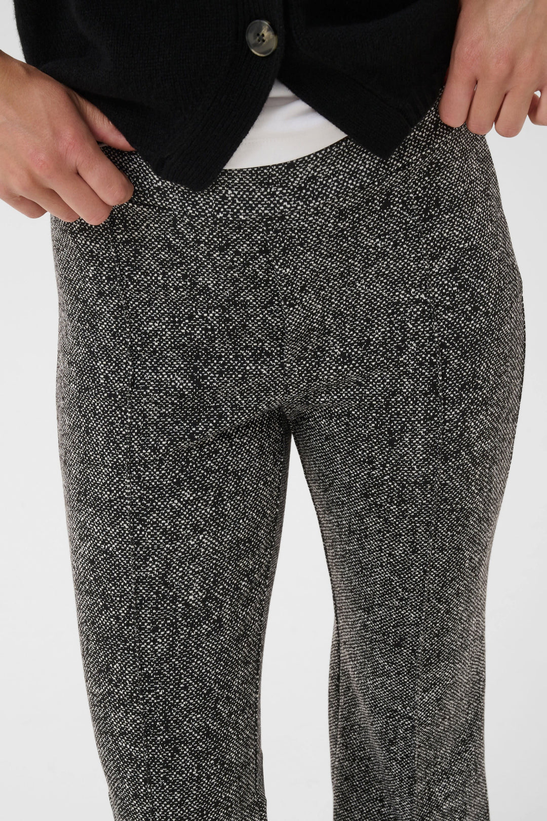 Pantalon à carreaux texturé pour femme Part Two