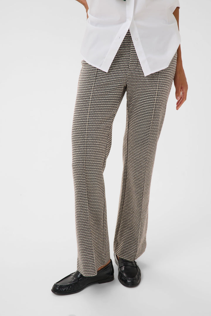 Pantalon à carreaux texturé pour femme Part Two