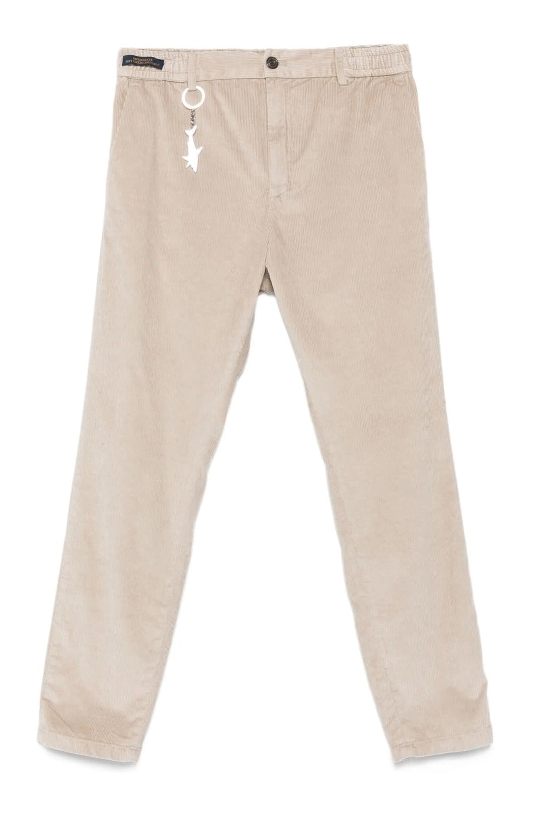 Vue de côté pantalon chino velours côtelé Paul and Shark marron homme - Valérie Simon