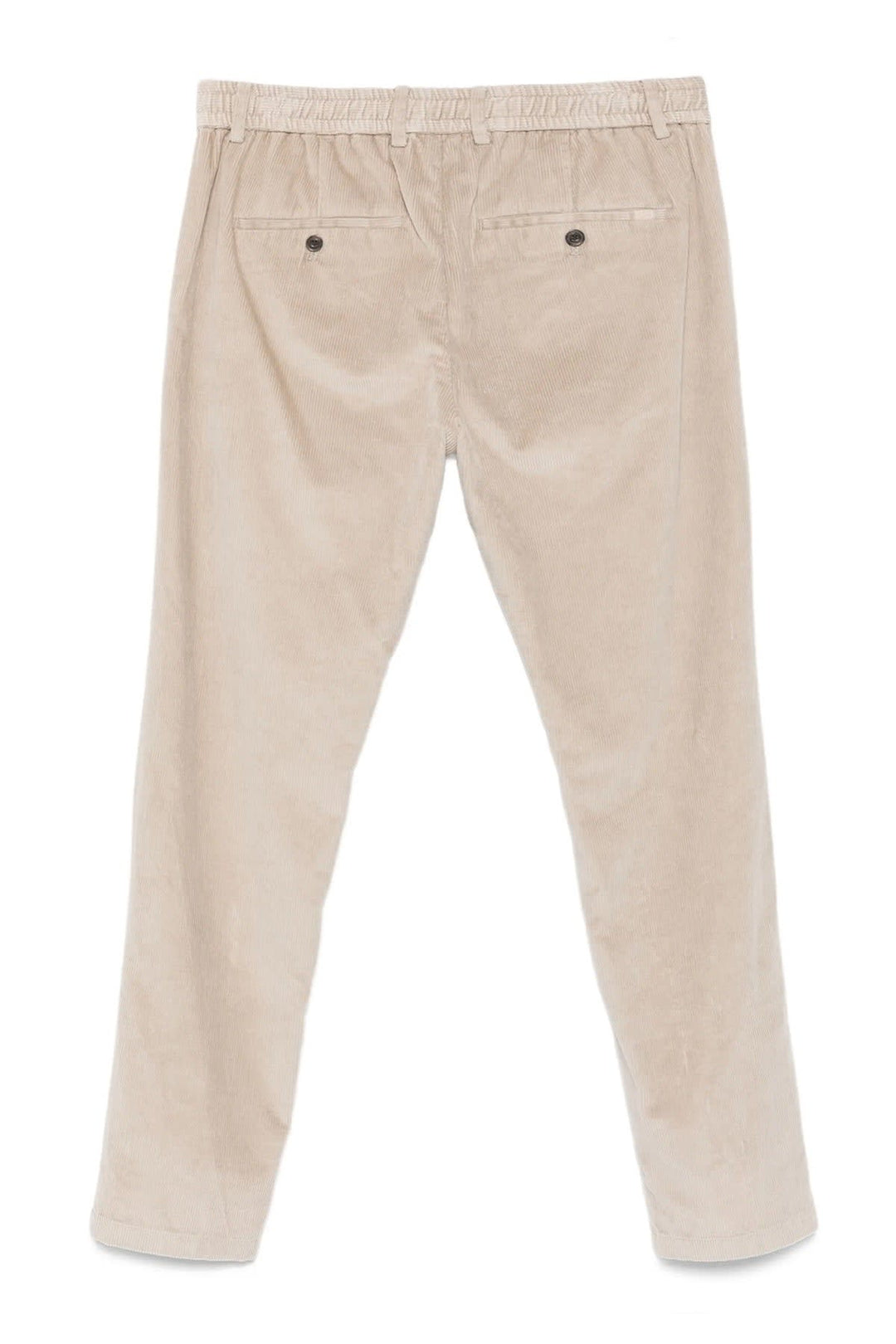 Vue latérale pantalon chino velours côtelé Paul and Shark pour homme marron - Valérie Simon
