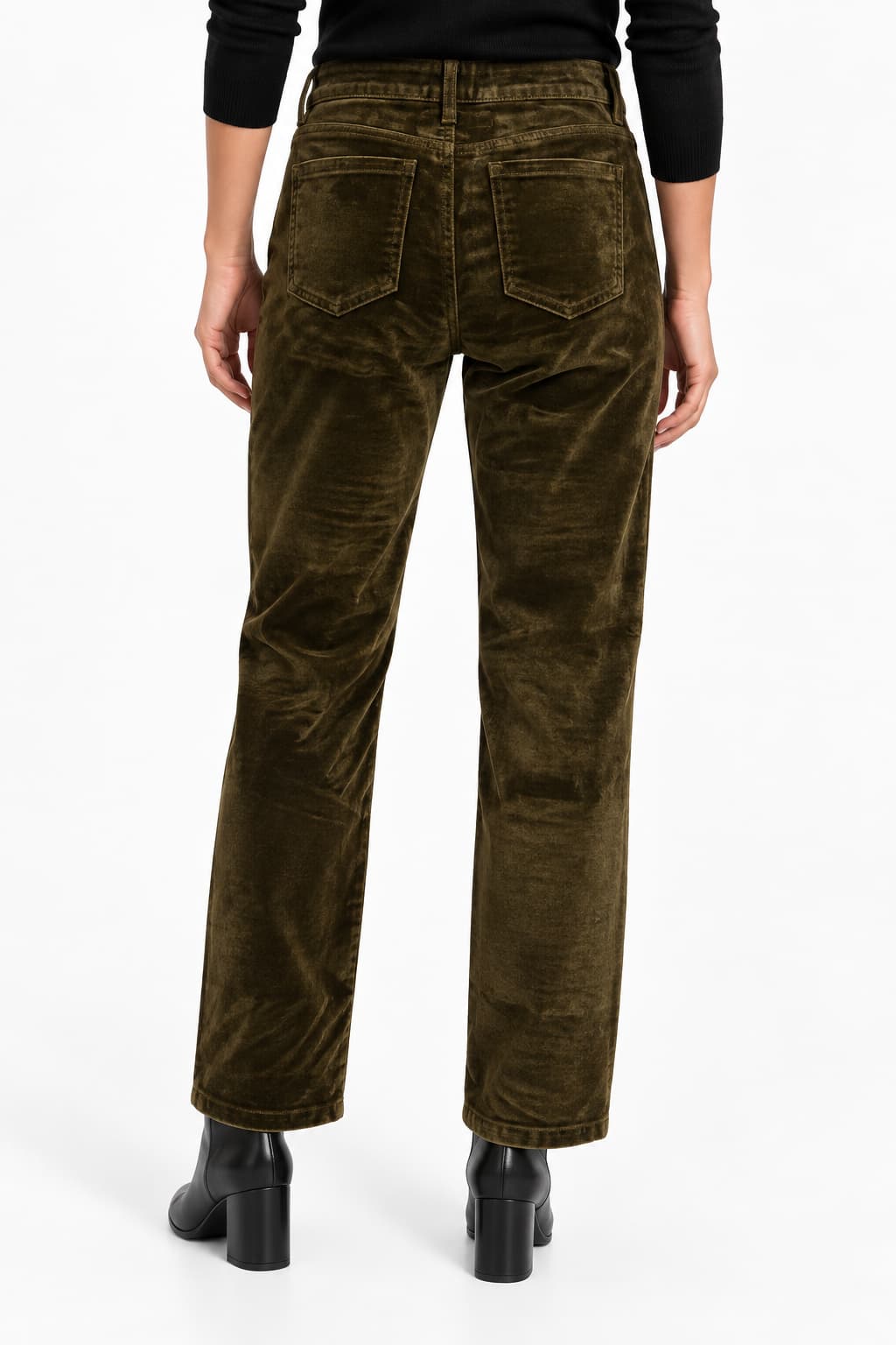 Pantalon droit en velours pour femme CARRELI JEANS