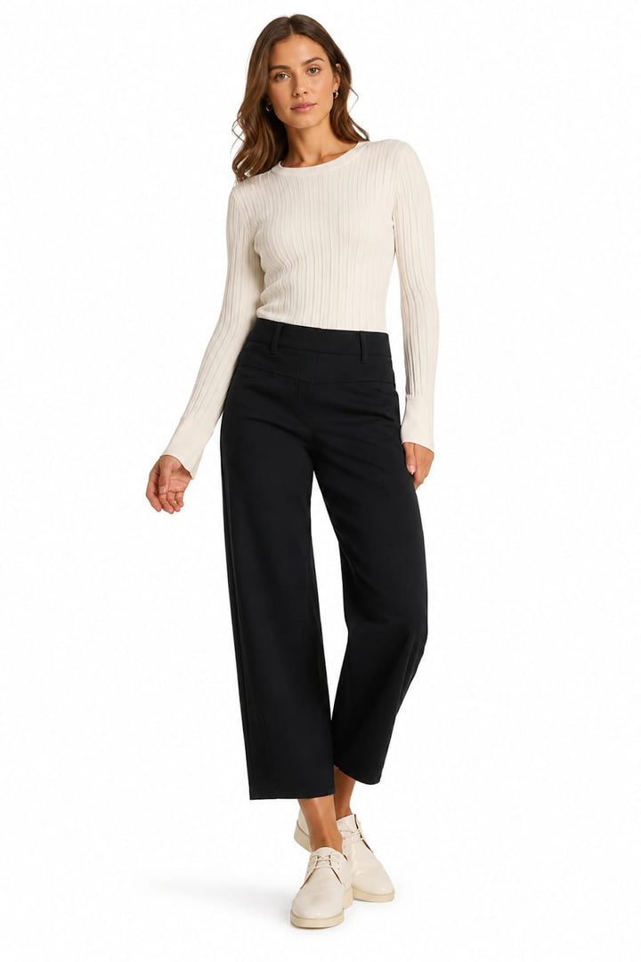 Pantalon Elin à jambe large écourtée pour femme Cambio