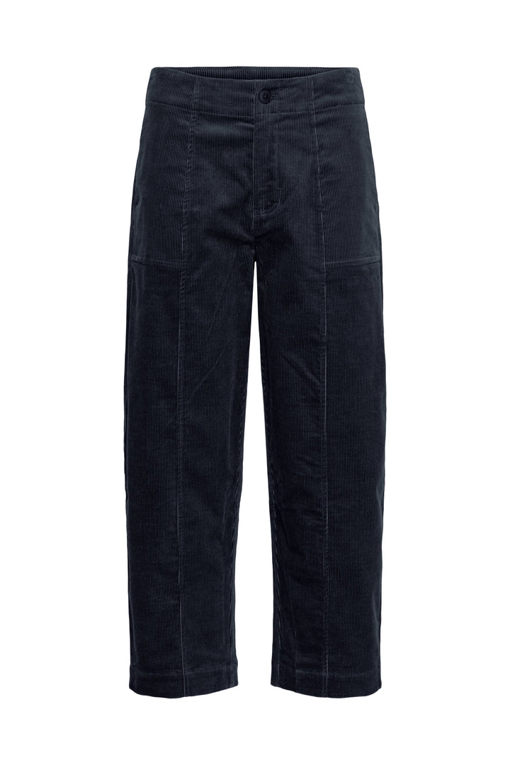 Pantalon en velours côtelé à jambe large vue de face pour femme Part Two