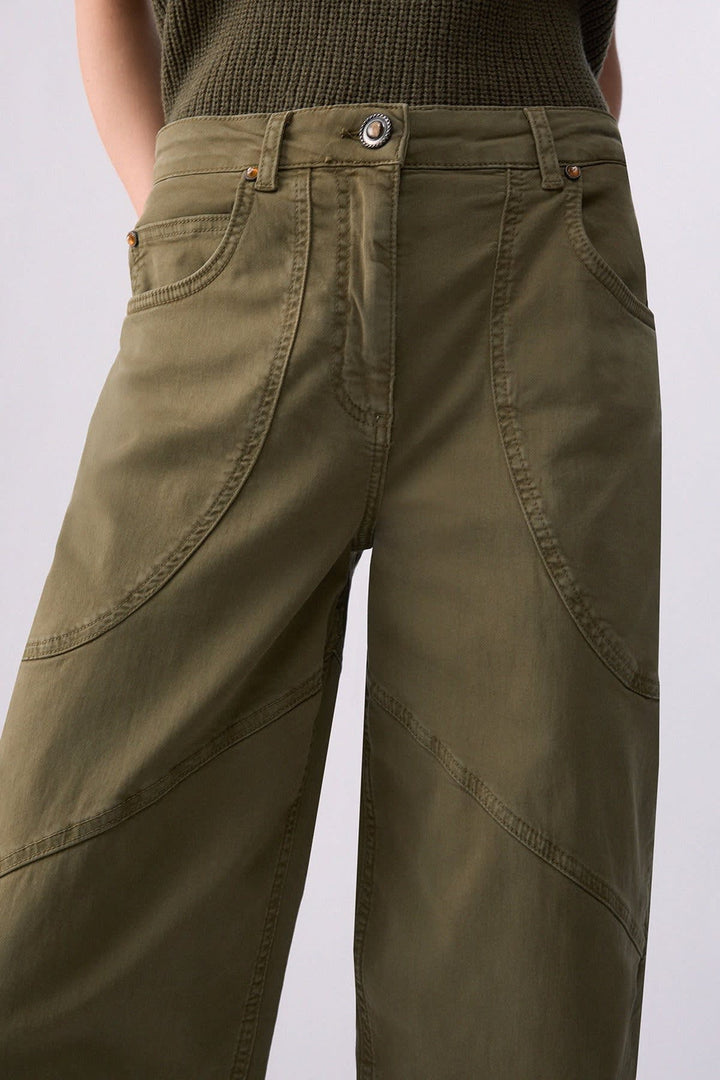 Pantalon habillé à coutures structurées pour femme liujo
