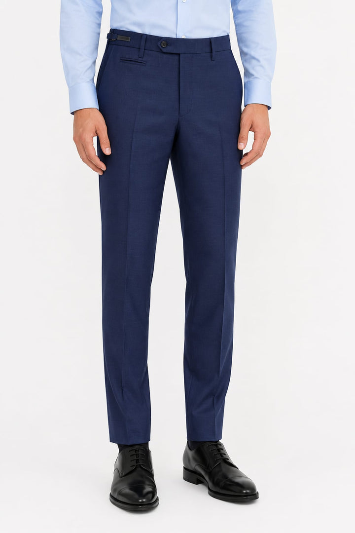 Vue de face pantalon habillé Corneliani pour homme gris avec poches latérales - Valérie Simon