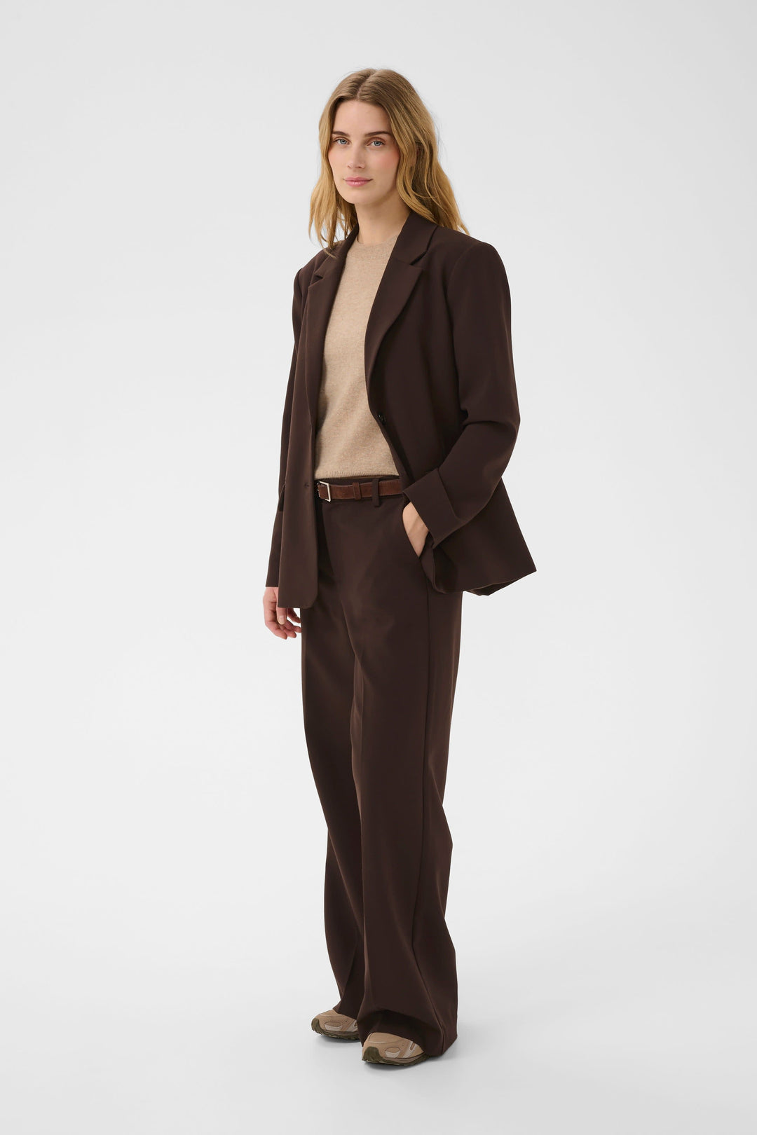 Pantalon habillé Ninnesa à jambe large pour femme Part Two