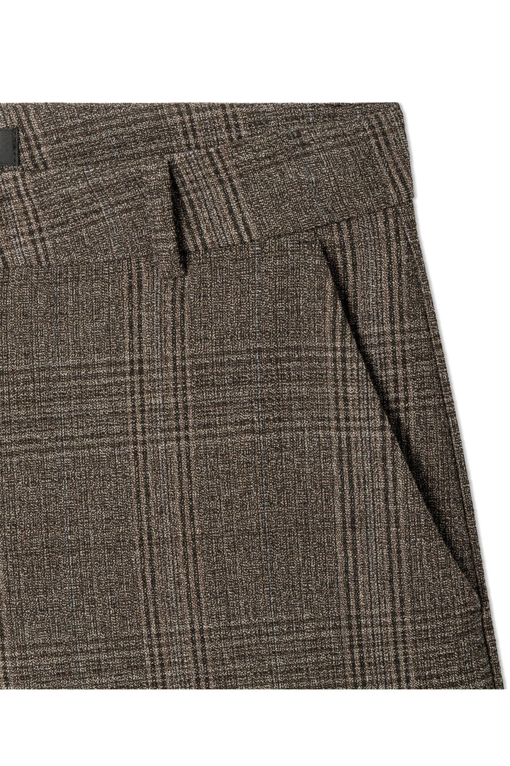Pantalon large à carreaux Edita vue de face pour femme Cambio