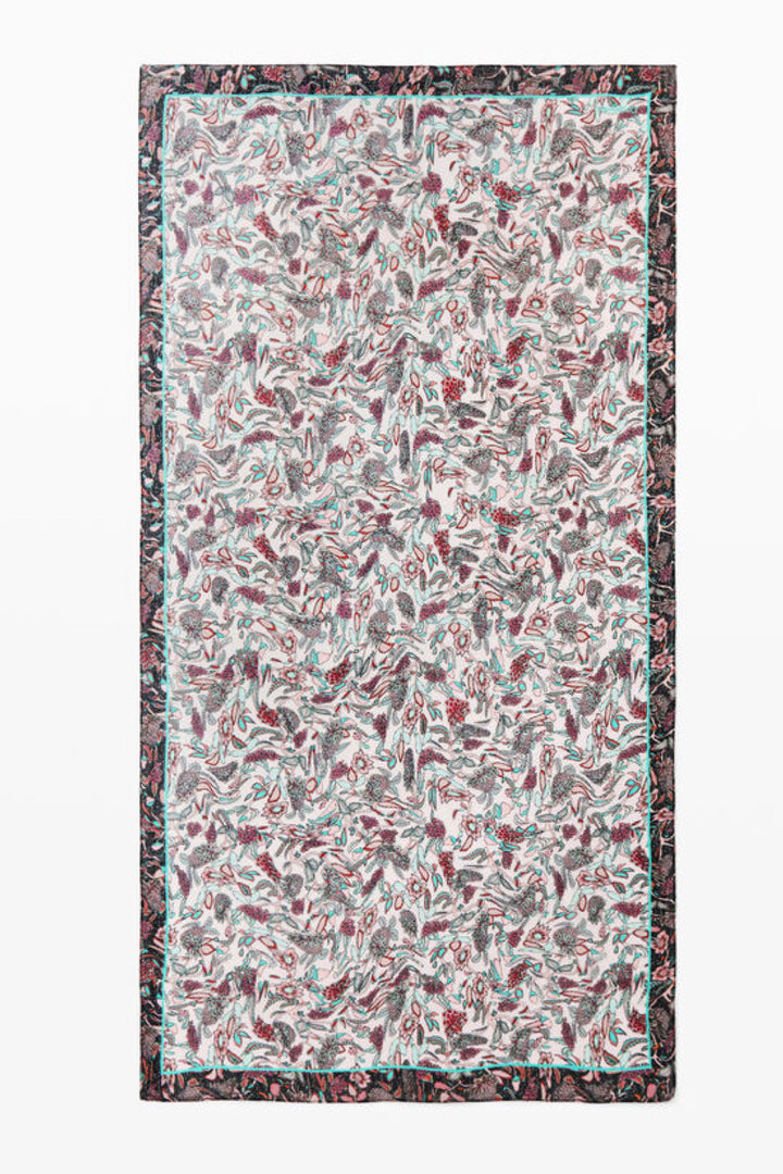 RECTANGULAR FLORAL SCARF