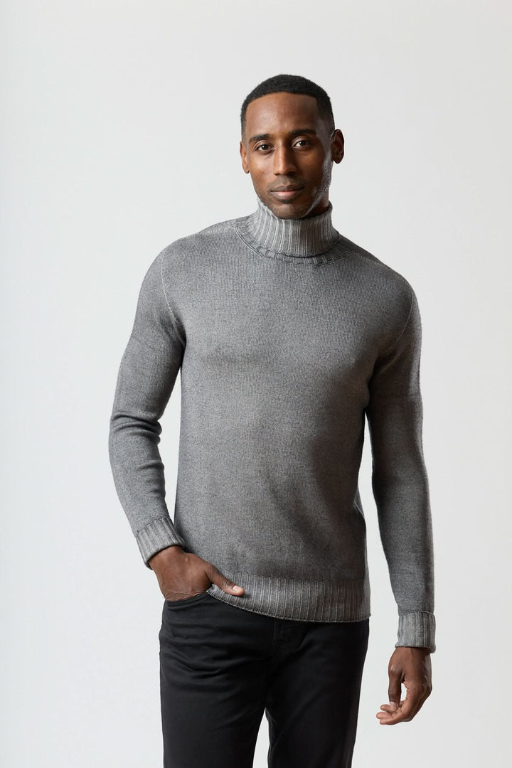 Fine gauge turtleneck sweater
