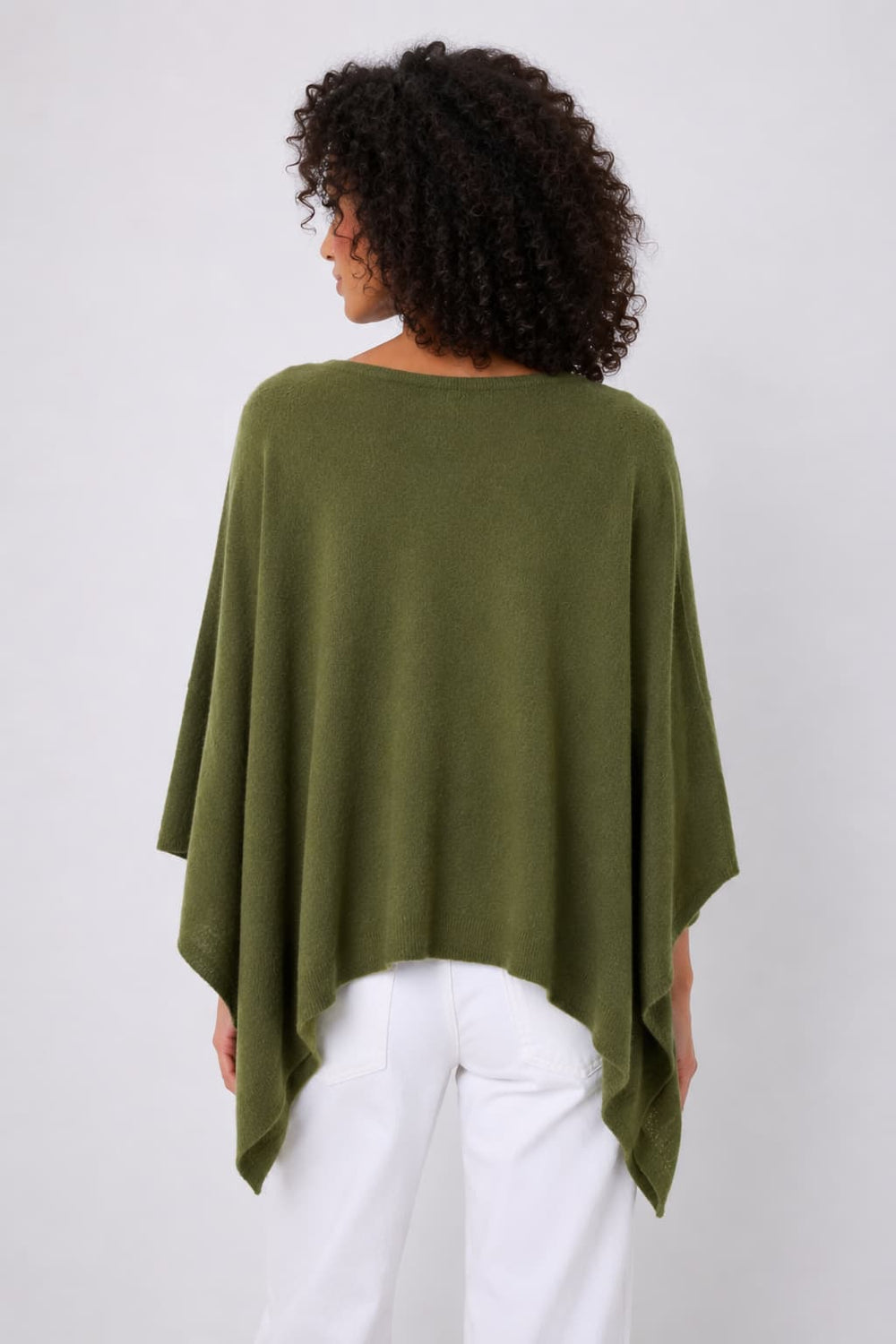 Poncho en tricot à encolure bateau pour femme Not Shy