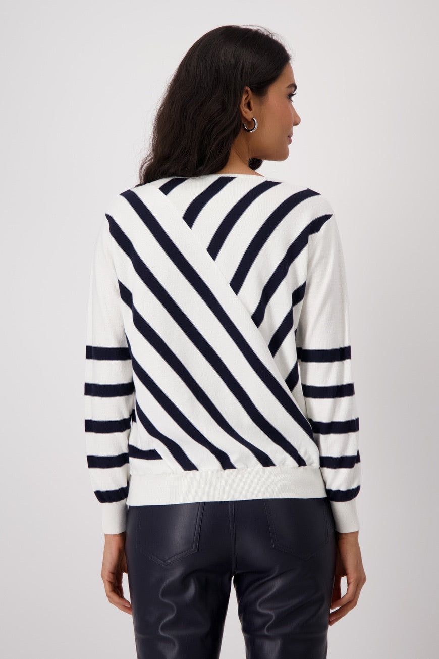 Pull en maille avec rayures