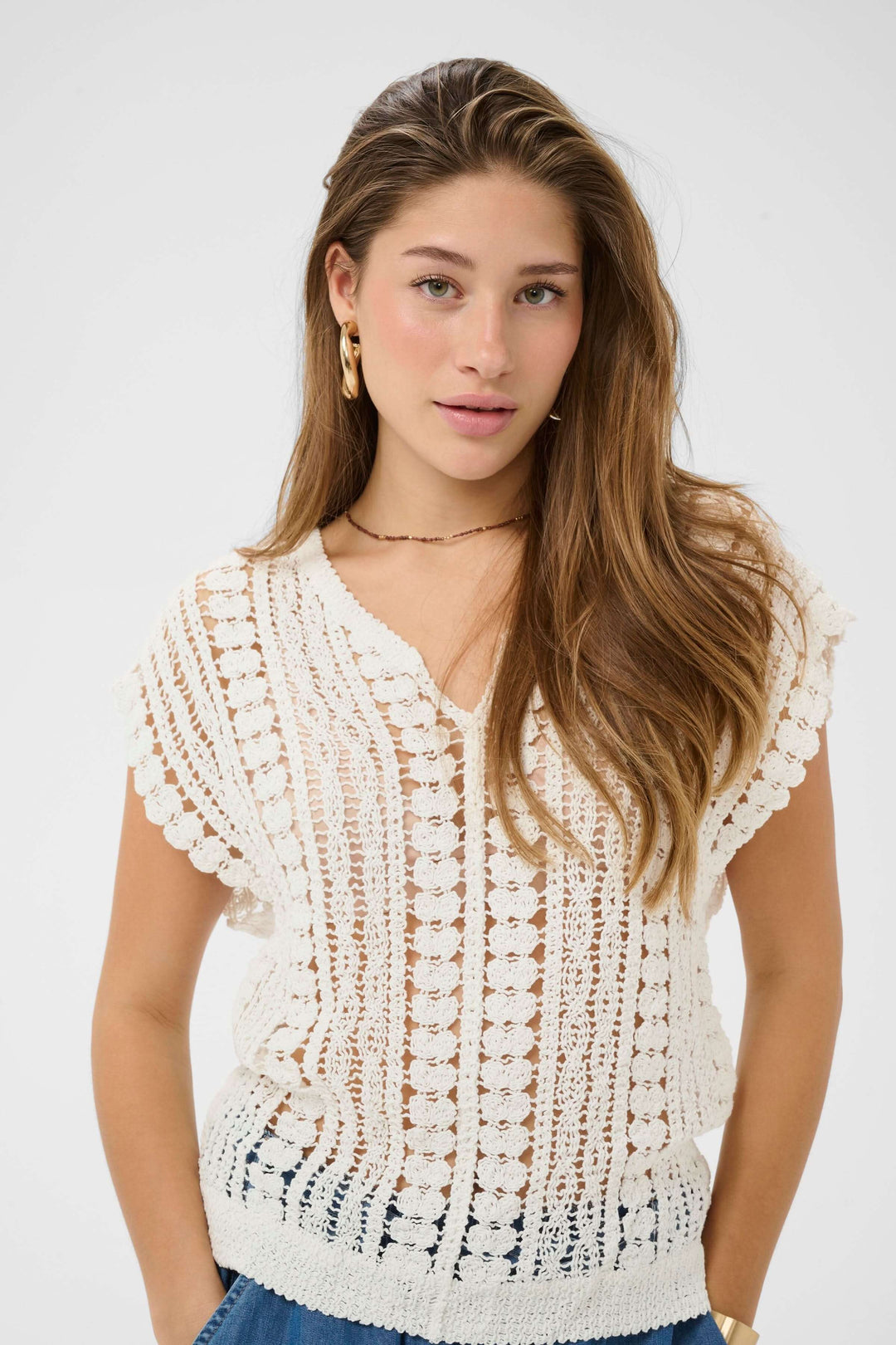 Camisole Tilda en maille ajourée