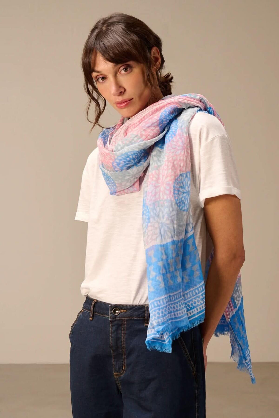 Foulard léger à imprimé