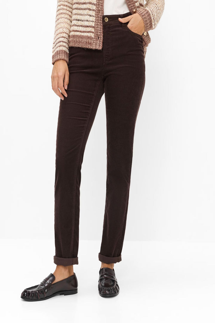 Pantalon Mary en velours côtelé à coupe droite