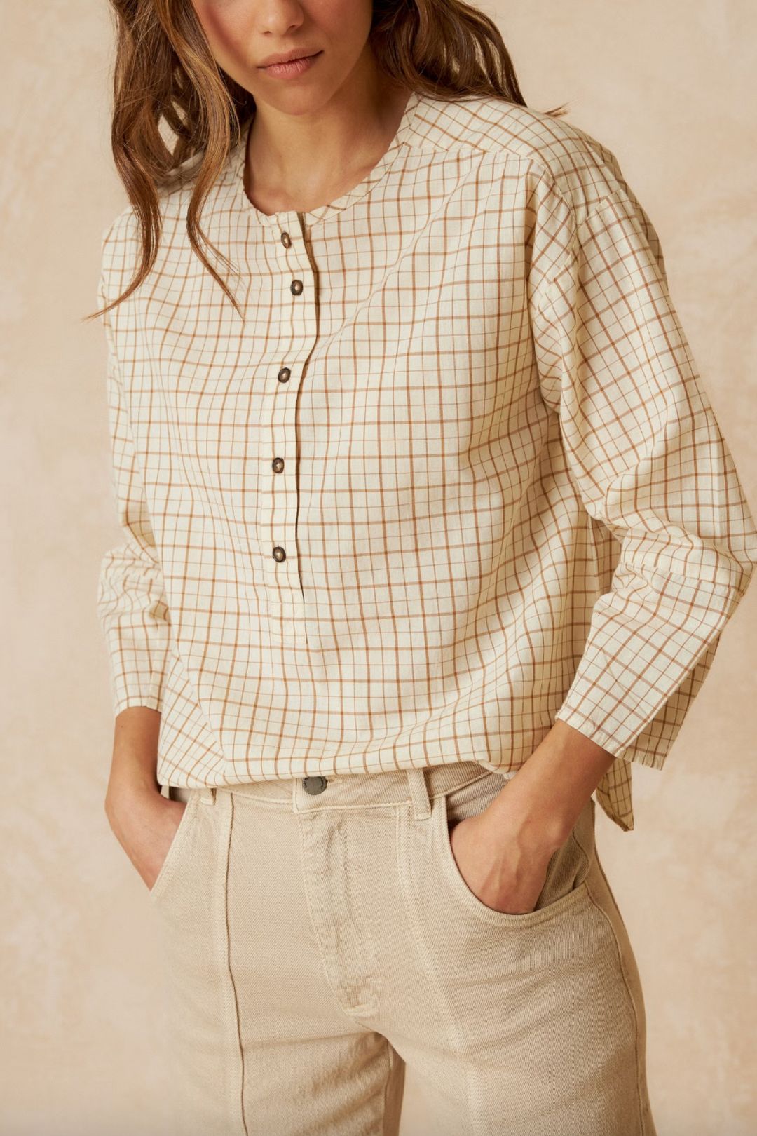 Checked blouse