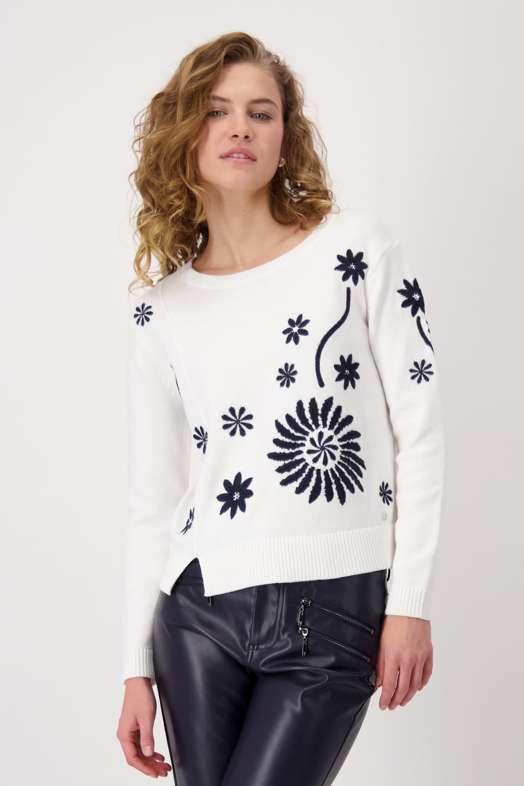 Sweater with embroidery