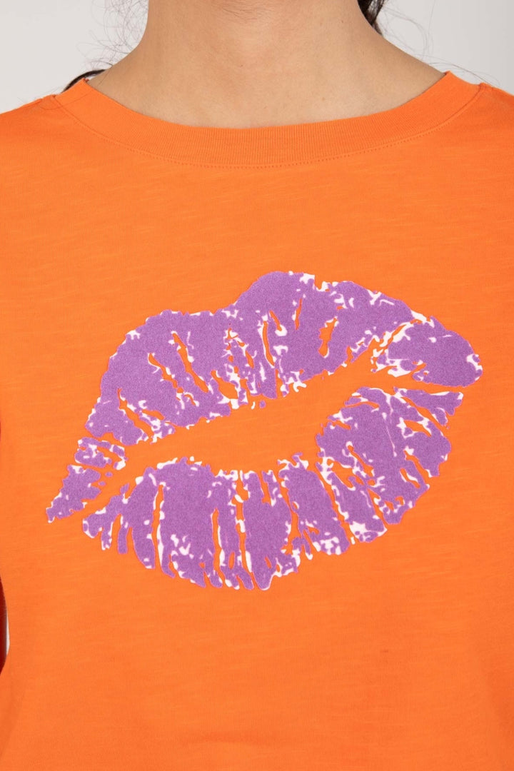 Lip print t-shirt