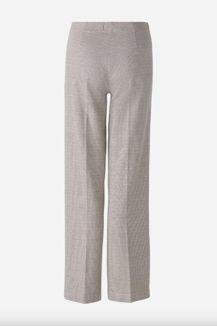 Micro houndstooth pattern pants