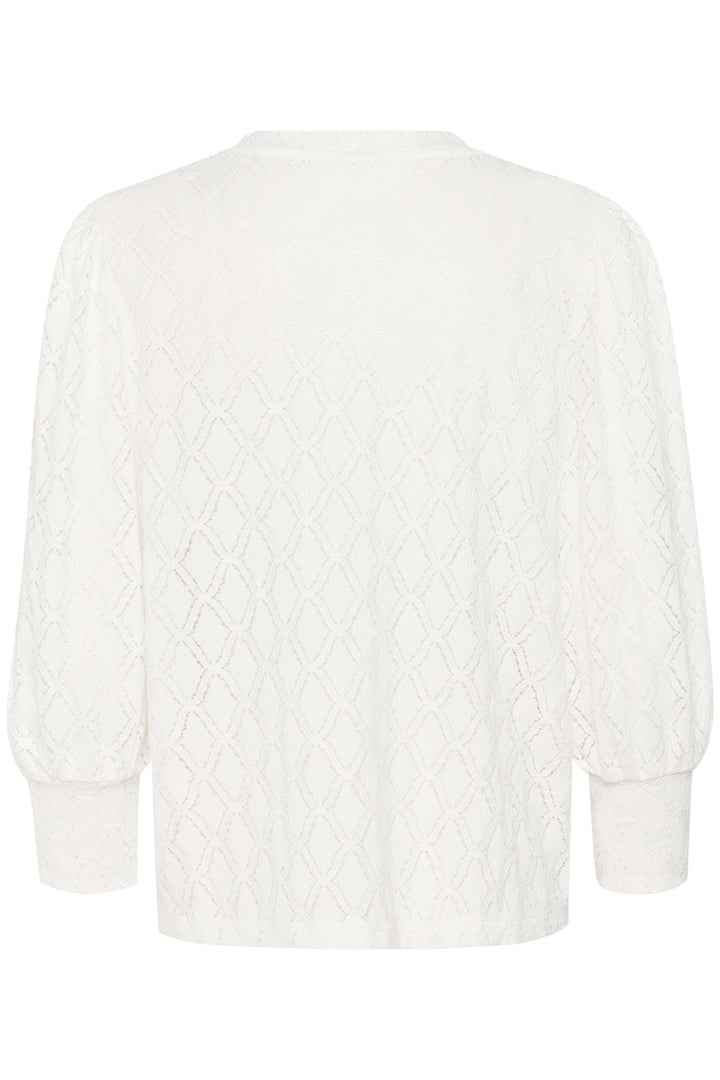 Openwork lace sweater