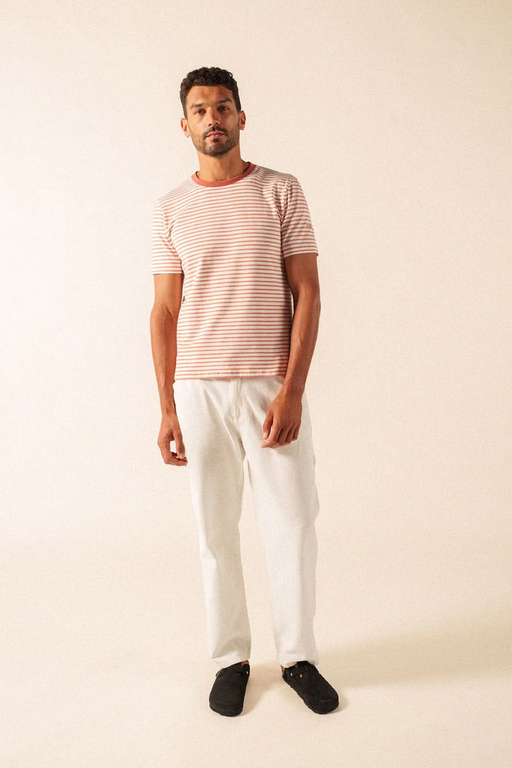 T-shirt à rayures fines