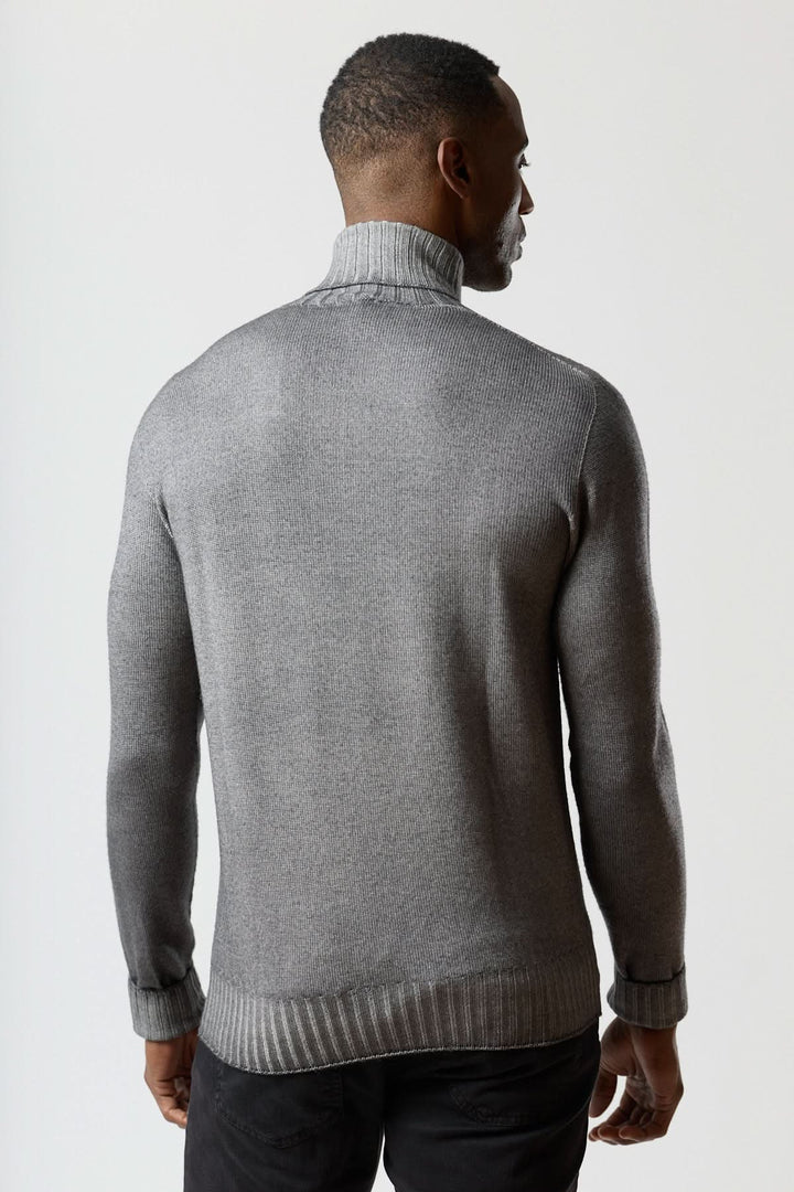 Fine gauge turtleneck sweater