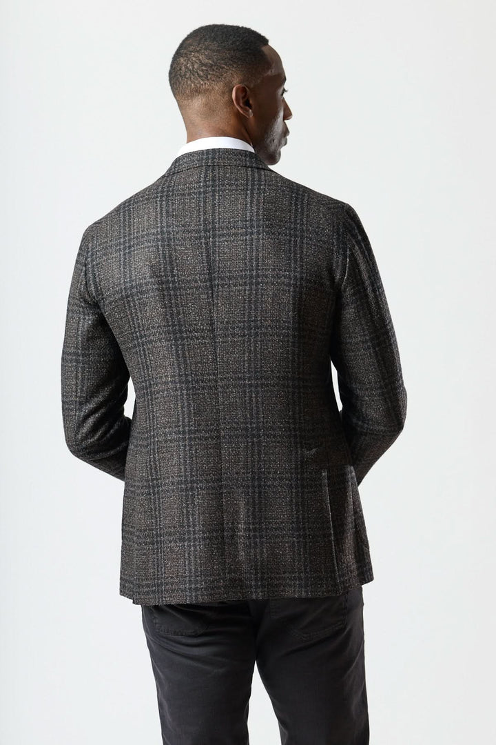 Modern Prince of Wales check blazer