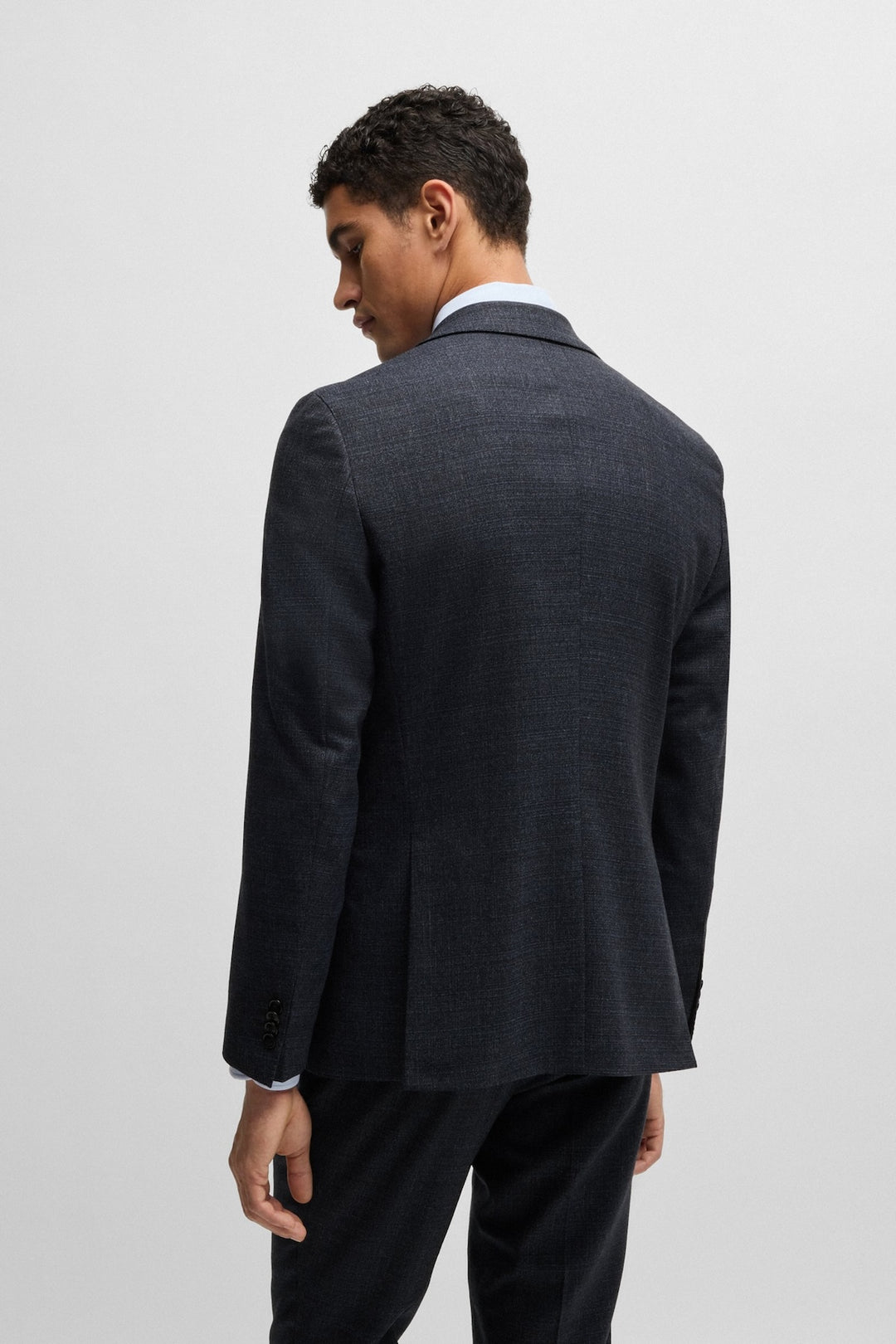 Navy stretch garment