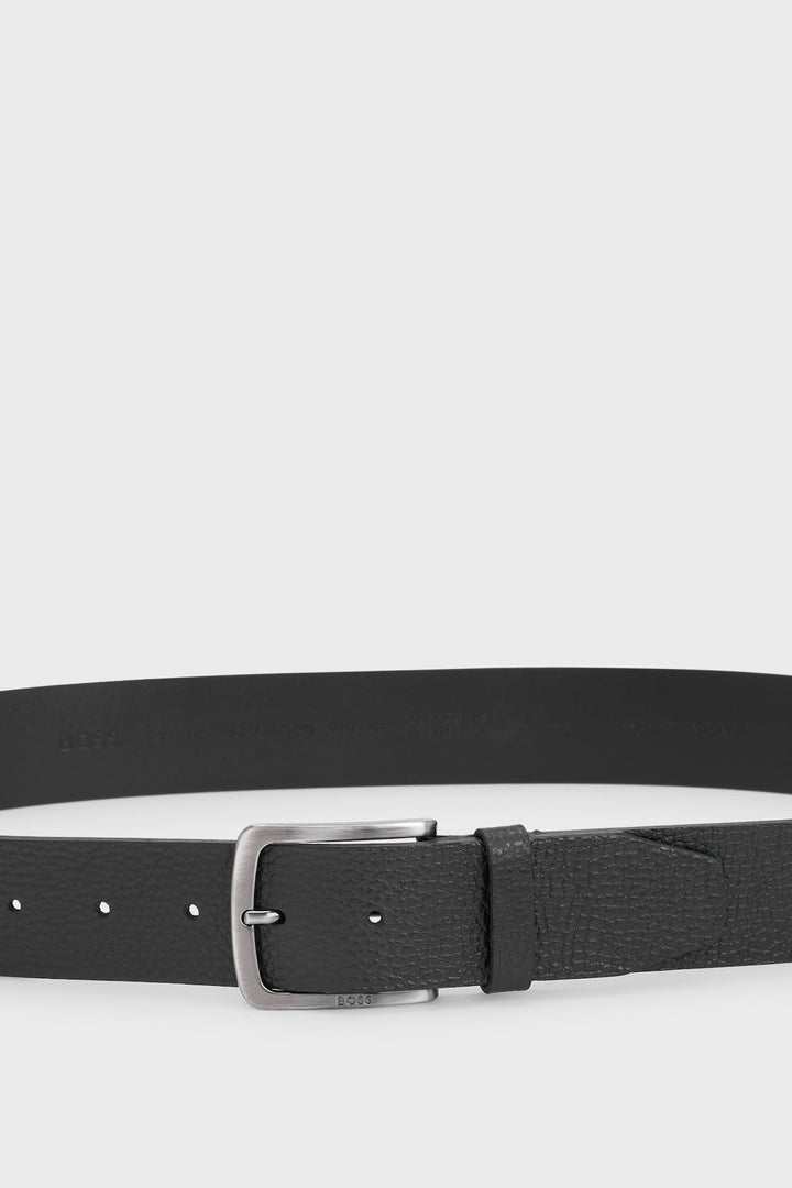 Italian grain leather belt