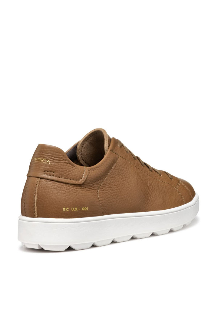 Sneakers en cuir texturé
