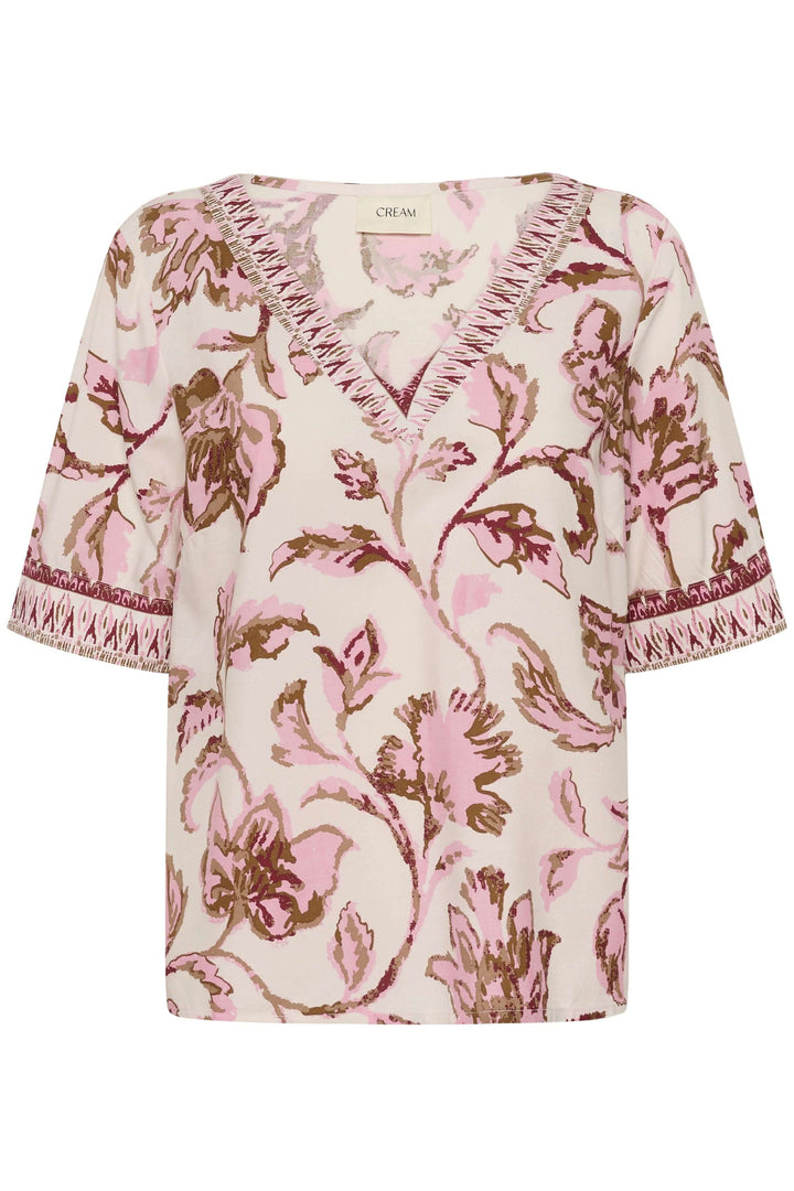 Flowing Tiah blouse with floral pattern