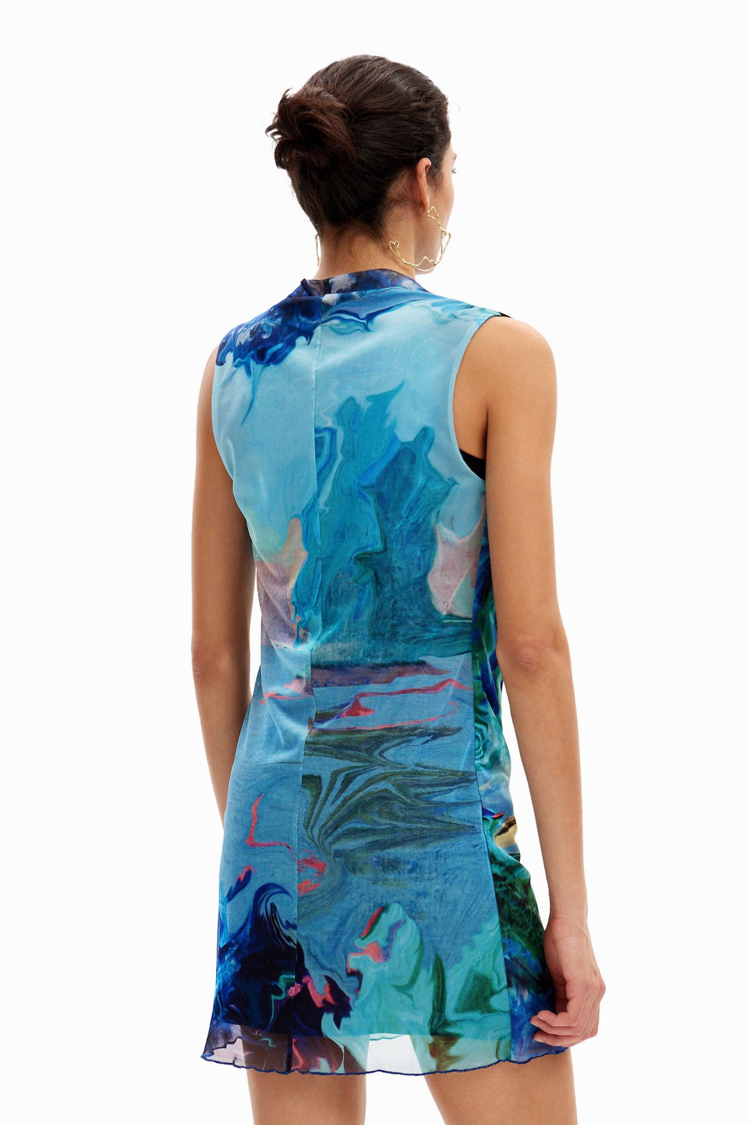 Landscape print dress