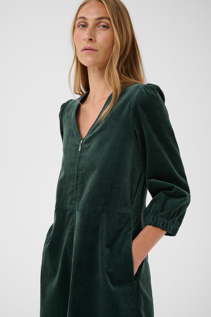 Robe courte en velours côtelé Corinna vue de face pour femme Part Two