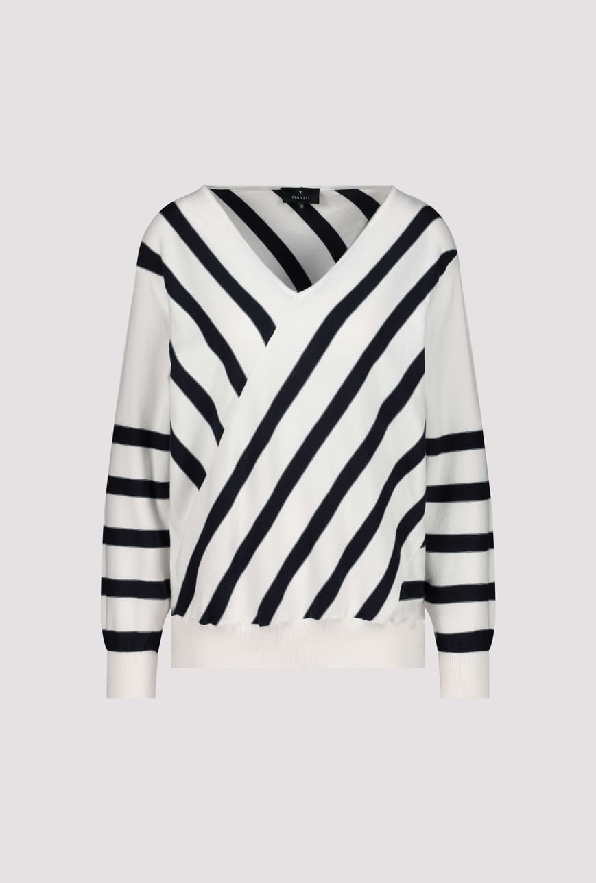 Striped knitted sweater