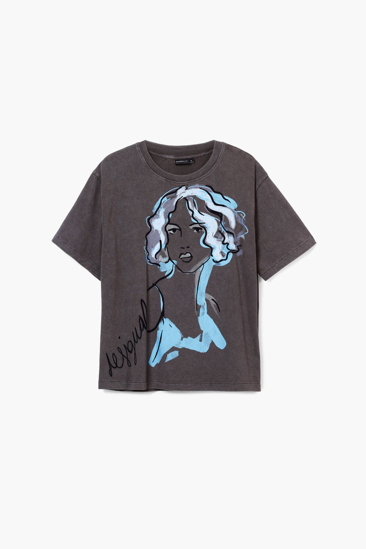 Face illustration t-shirt