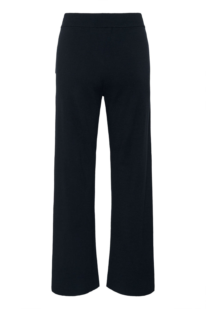 Wide-leg knit pants