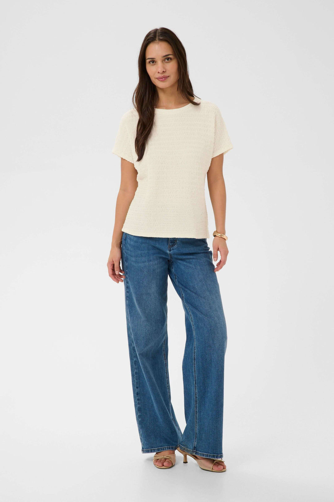 T-shirt Felecity texturé à manches courtes