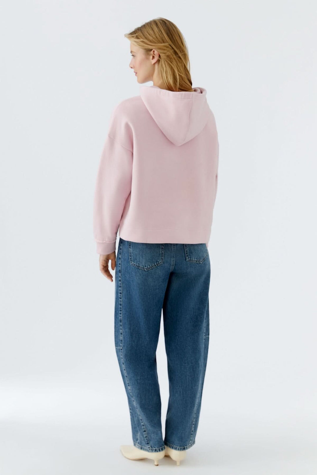 Hooded sweatshirt with patch